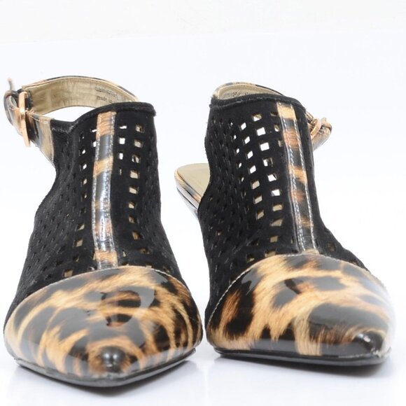 J. Renee Damiona-jj Women's 8 Animal Print Mesh Cap-Toe Slingback Pointed Heels - Picture 7 of 10